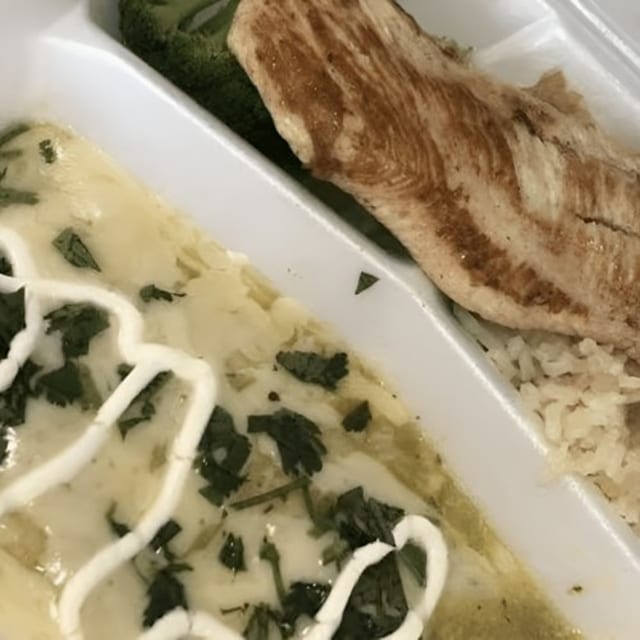 Kids Enchilada Plate.