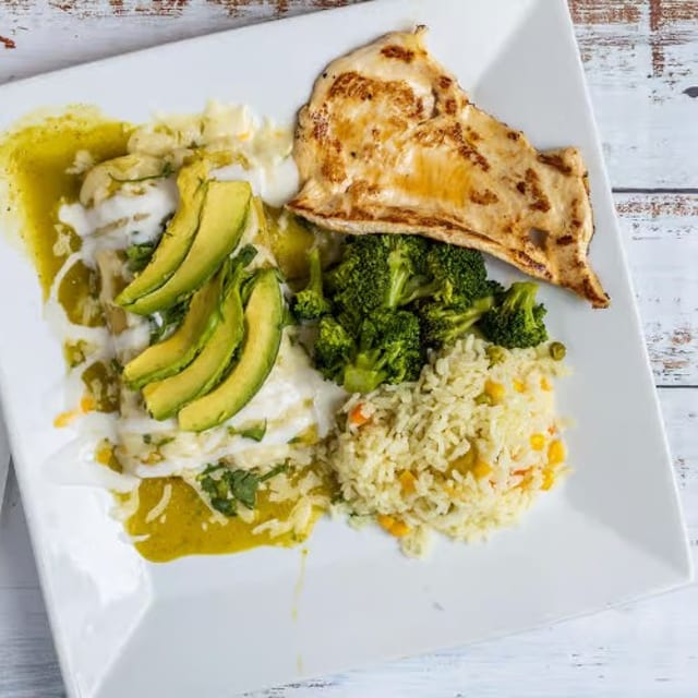 Enchiladas Verdes.
